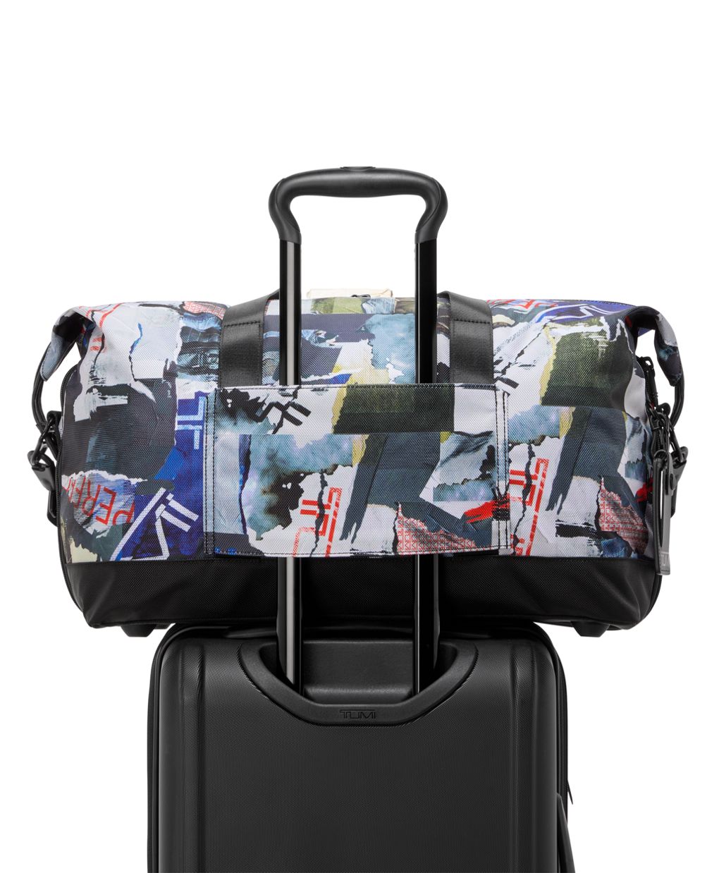 Tumi Alpha Double Expansion Travel Satchel in Unique Poster Print