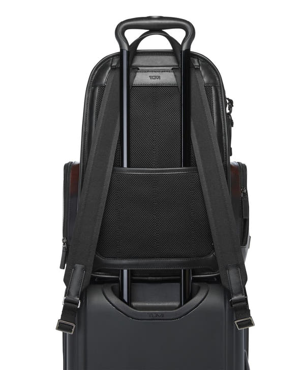 TUMI Harrison Hadden Leather Backpack for Laptops - Burnished Wine Ombre