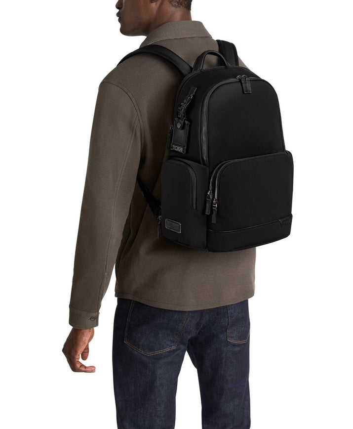 TUMI Harrison Hadden Leather Backpack for Laptops - Burnished Wine Ombre