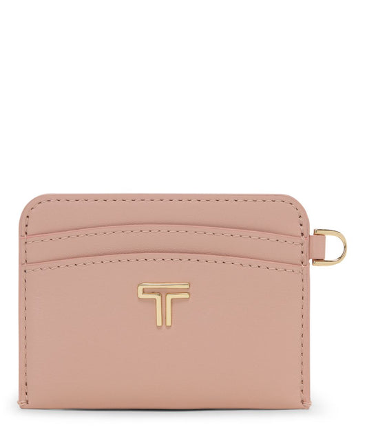 TUMI BELDEN SLG Premium Leather Card Case D-Ring, 4 Card Pockets