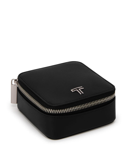 TUMI Belden Luxe Leather Travel Jewelry Case with Monogram Feature