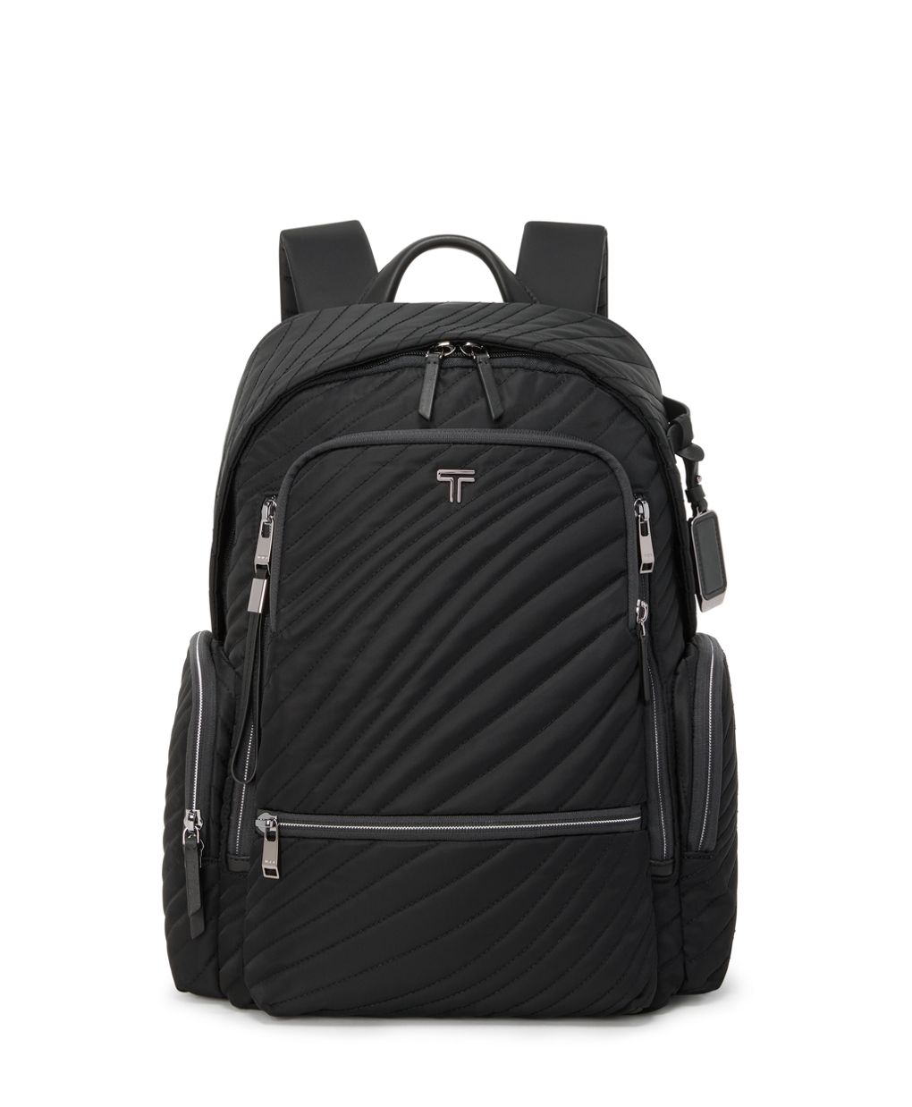 Tumi Voyageur Celina Backpack Black Quilted Nylon Laptop Bag