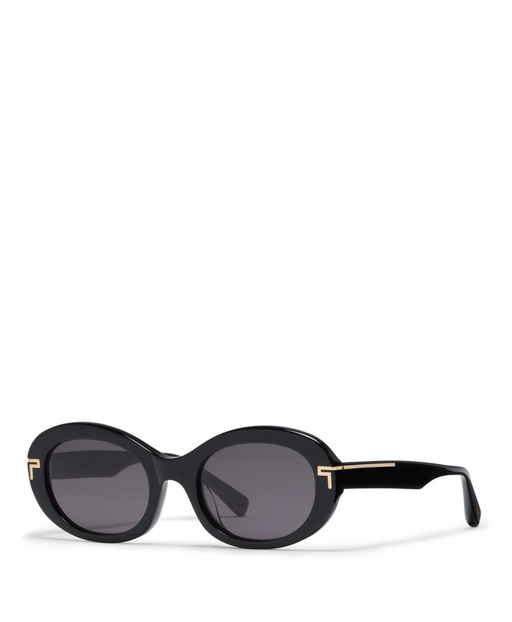 TUMI Eyewear 517 Sunglasses 53mm Black Oval Acetate Frame