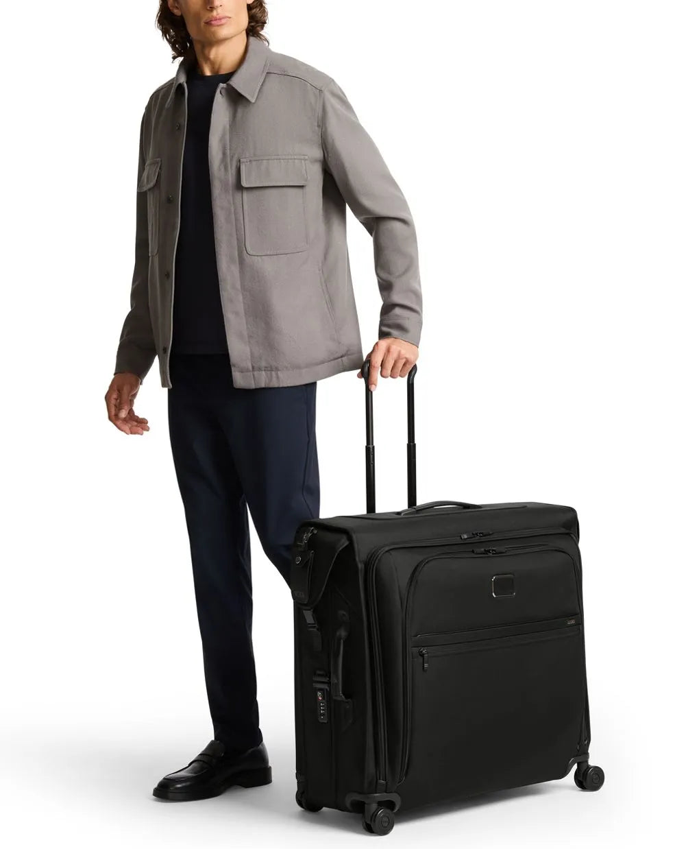 Large Garment Checked Bag