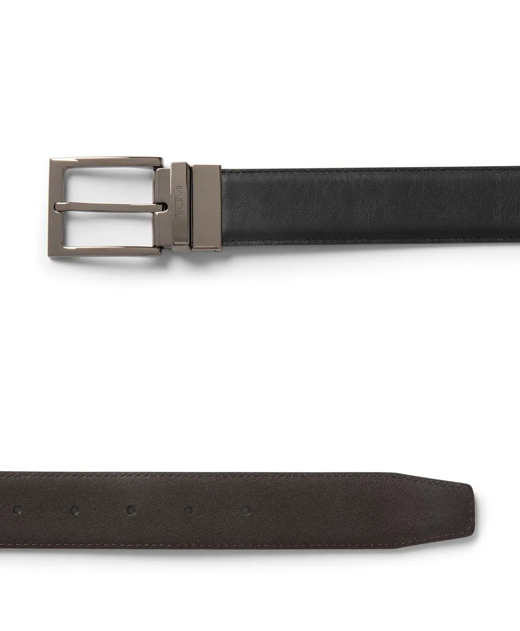 Rectangle Reversible Smooth Leather Belt 35mm