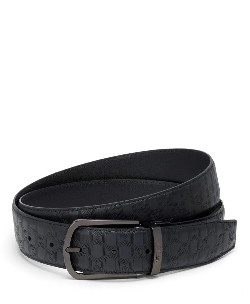 T-Embossed Reversible Leather Belt 35mm