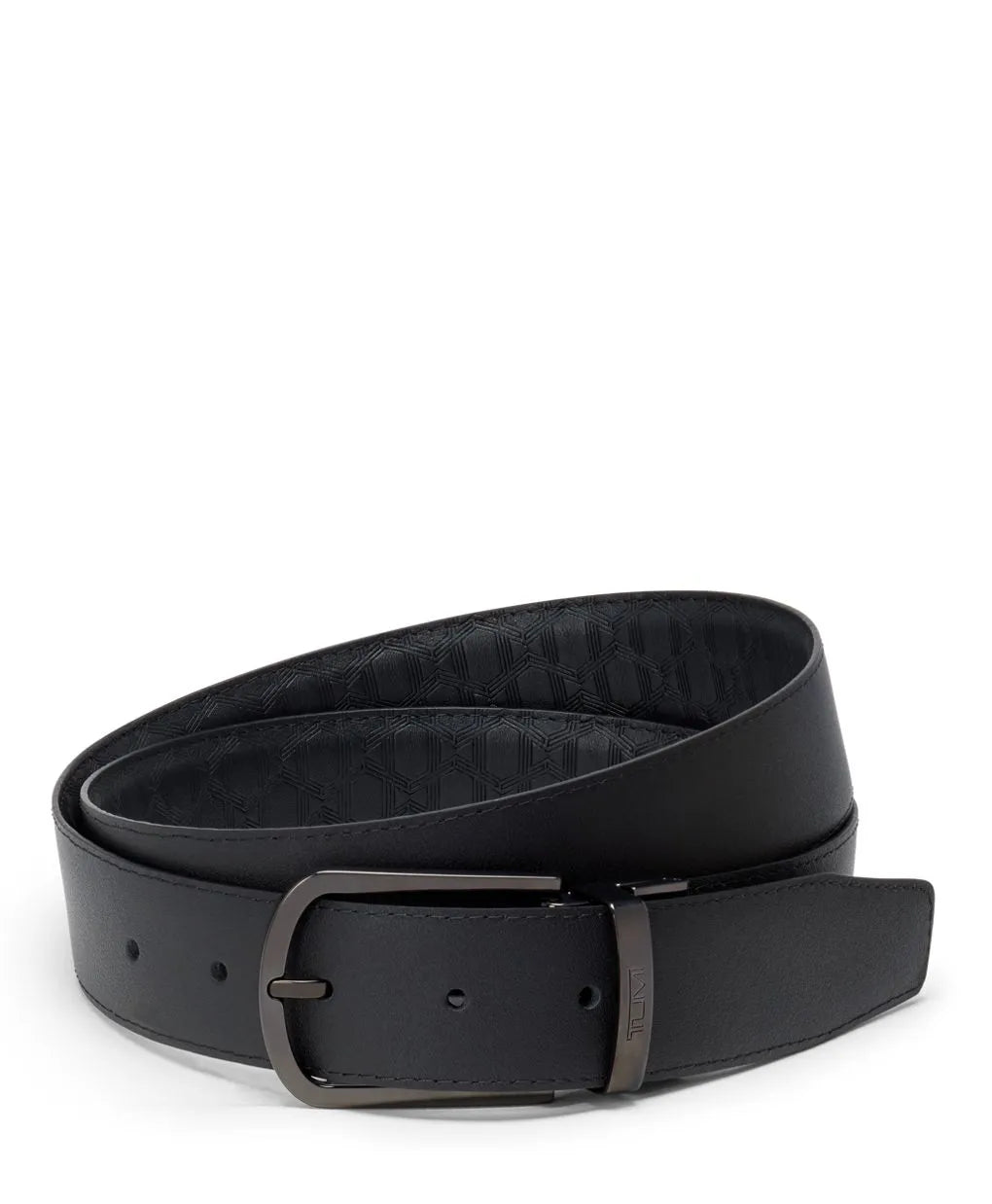 T-Embossed Reversible Leather Belt 35mm