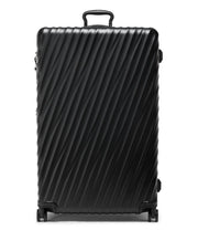 19 Degree XX-Large Checked Luggage Black Textured