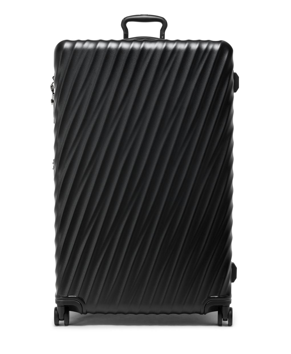 19 Degree XX-Large Checked Luggage Black Textured