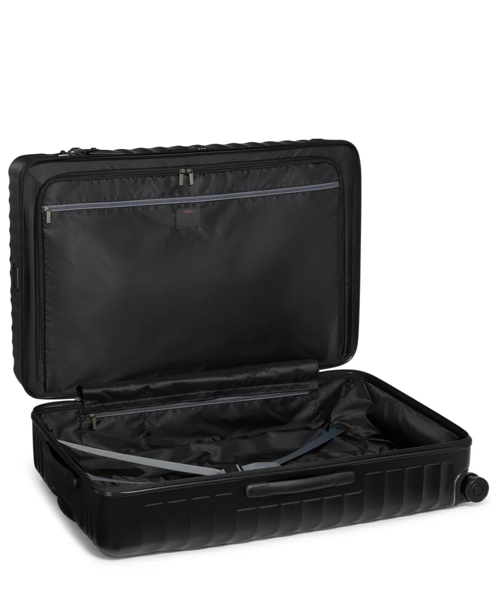 19 Degree XX-Large Checked Luggage Black Textured
