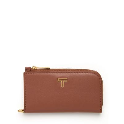Belden L-Zip Leather Card Case Wallet